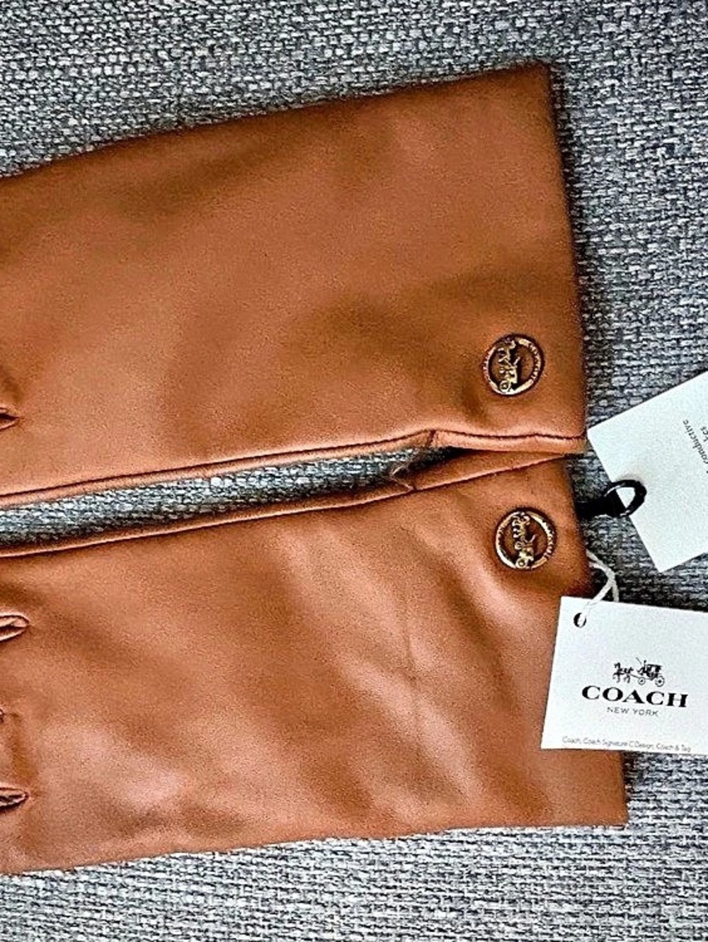 Coach Tech Glove Brown